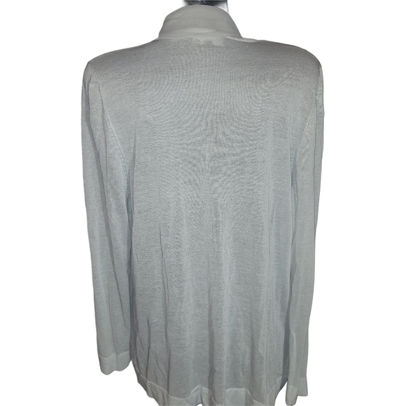 Laura Pale Sage Colored Open Front Cardigan - Picture 5 of 7